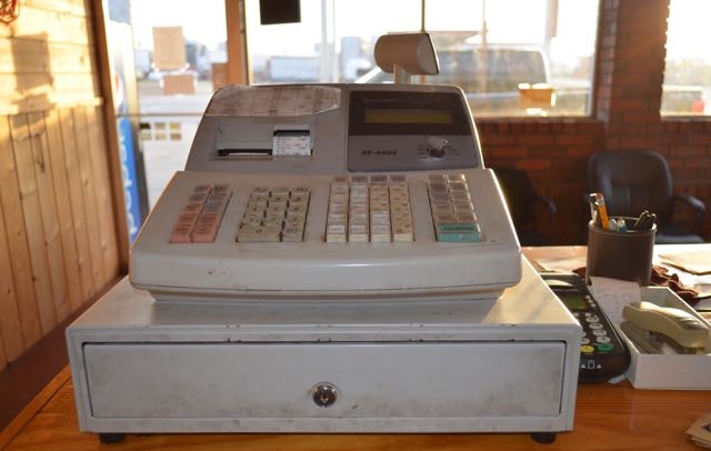 ancient cash register