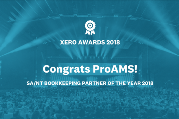 ProAMS was an Australian finalist at this year's Xero Awards for Bookkeeping Partner of the Year